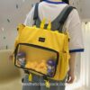 Harajuku Ita Bag Transparent Pocket DIY Cute Pins Anime Horizontal Backpack 1