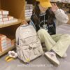 Softie Korean Style Sweet Open Pockets Kawaii Aesthetic Backpack 5