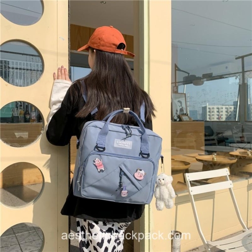 Adorable Korea Style Cute Portable Travel Horizontal Backpack 3