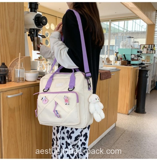 Adorable Korea Style Cute Portable Travel Horizontal Backpack 13