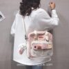 Elegant Rainbow Bunny Shoulder Bags Horizontal Backpack 15