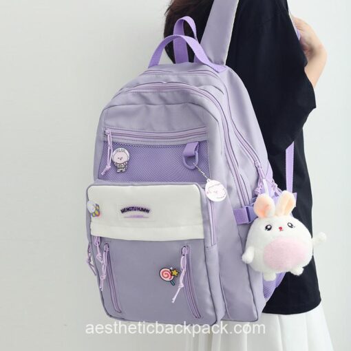 Kindhearted Japanese Harajuku Fat Cute Bunny Backpack 1