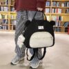 Adorable Japanese Kawaii 3D Bear Portable Multifunctional Horizontal Backpack 17