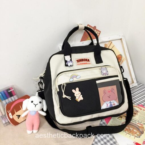 Cool Portable Multifunctional Teddy Girl Horizontal Backpack 4