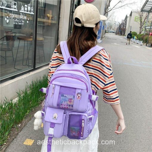 Harajuku Multi-pocket College Aesthetic Backpack 13