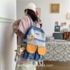 Softhearted Girl Kawaii Panelled Aesthetic Backpack 15