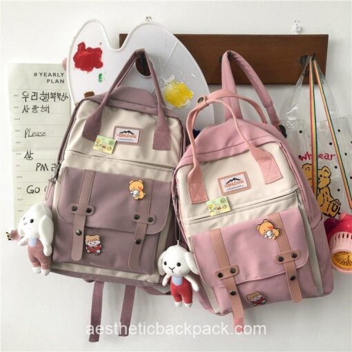 Softhearted Book Ladies Kawaii Aesthetic Backpack 21