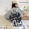 Plaid Cow Pattern Aesthetic Backpack 6