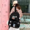 Harajuku Multi-pocket College Aesthetic Backpack 15