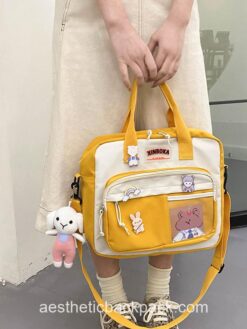 Cool Portable Multifunctional Teddy Girl Horizontal Backpack 1