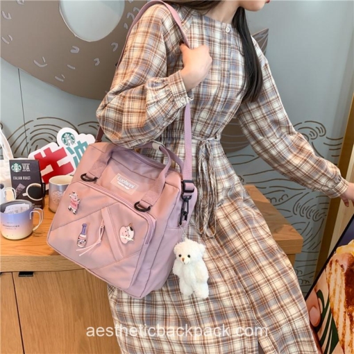 Adorable Korea Style Cute Portable Travel Horizontal Backpack 5