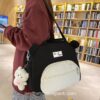 Adorable Japanese Kawaii 3D Bear Portable Multifunctional Horizontal Backpack 18