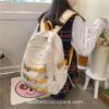 Cozy Plaid Casual Rucksack Aesthetic Backpack 14