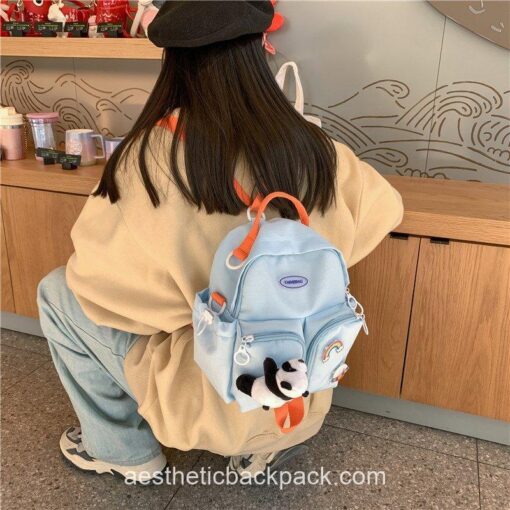 Elegant Super Cute Candy Colors Panda Kawaii Mini Backpack 15