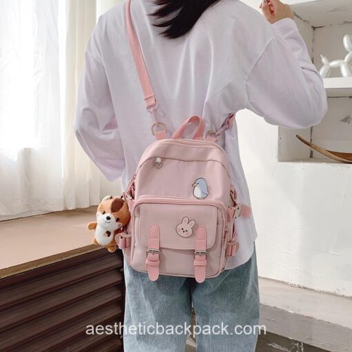 Kindhearted Teenage Girls Multi-Function Aesthetic Mini Backpack 6