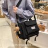 Japan Style Waterproof Crossbody Aesthetic Horizontal Backpack 1
