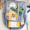 Cozy Solid Transparent Preppy Sweet Backpack 3