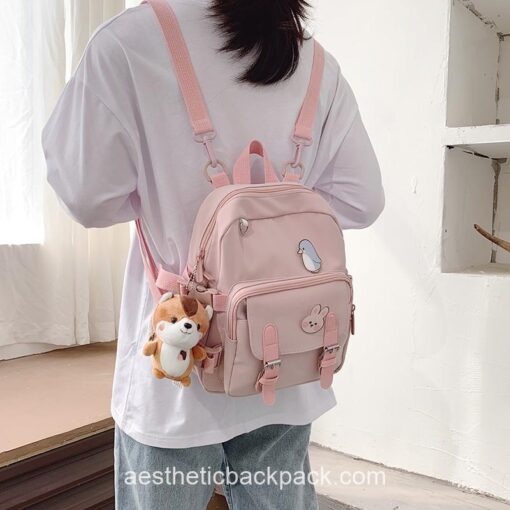 Kindhearted Teenage Girls Multi-Function Aesthetic Mini Backpack 14