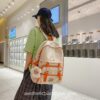 Adorable Japan Style Minimalist Design Leisure Candy Color Backpack 13