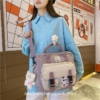 Cool Korean Lovely Waterproof Portable Mochilas Horizontal Backpack 18