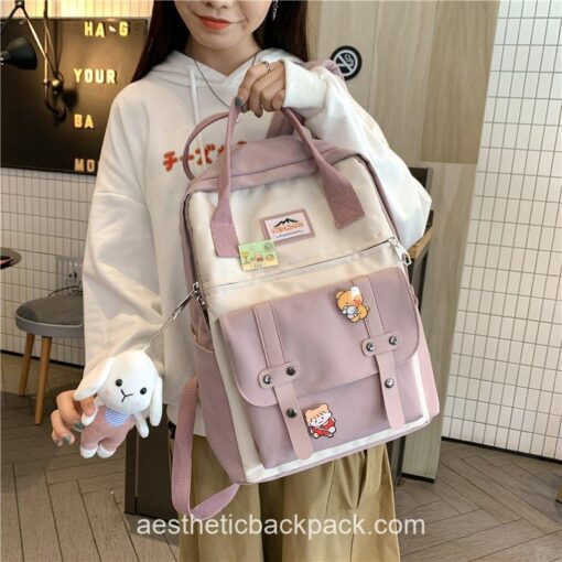 Softhearted Book Ladies Kawaii Aesthetic Backpack 4