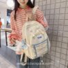 Korean Style Mesh School Bag Waterproof Rucksack Backpack 3