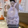 Softie Korean Style Sweet Open Pockets Kawaii Aesthetic Backpack 15