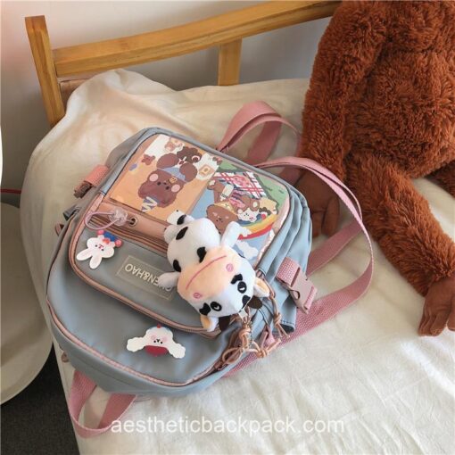 Adorable Korean Style Kawaii Multi-purpose Mini Backpack 21