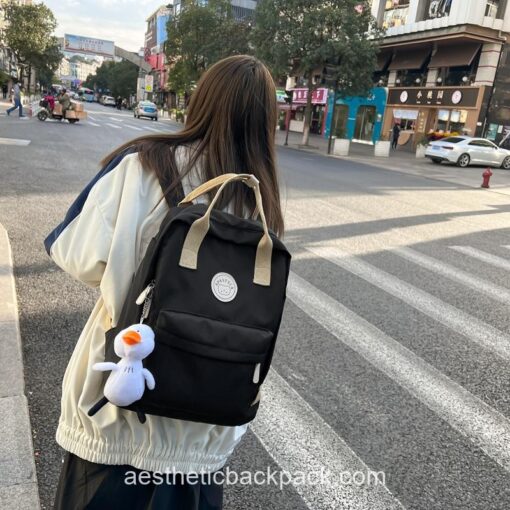 Kawaii Simple Waterproof Rucksack High Quality Backpack 14