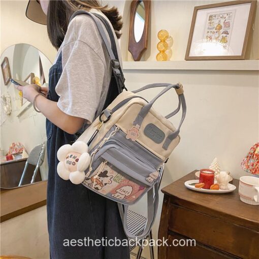 Sweet Korean Style Waterproof Teddy Happy Mini Backpack 12