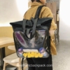 Sweet DIY Anime Itabag Kawaii Clear Pocket Horizontal Backpack 14