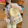 Adorable Japan Style Minimalist Design Leisure Candy Color Backpack 18