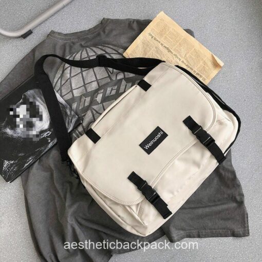 Cute Multifunctional Solid Crossbody Horizontal Backpack 15