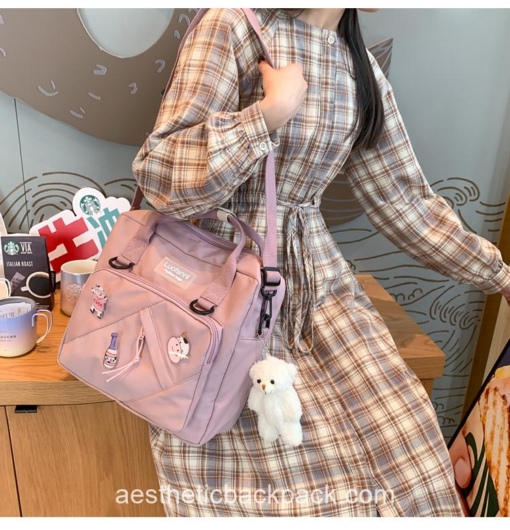 Adorable Korea Style Cute Portable Travel Horizontal Backpack 15