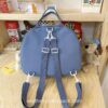 Adorable Japanese Kawaii 3D Bear Portable Multifunctional Horizontal Backpack 6
