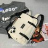 Cute Multifunctional Solid Crossbody Horizontal Backpack 16