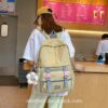 Adorable Japan Style Minimalist Design Leisure Candy Color Backpack 19
