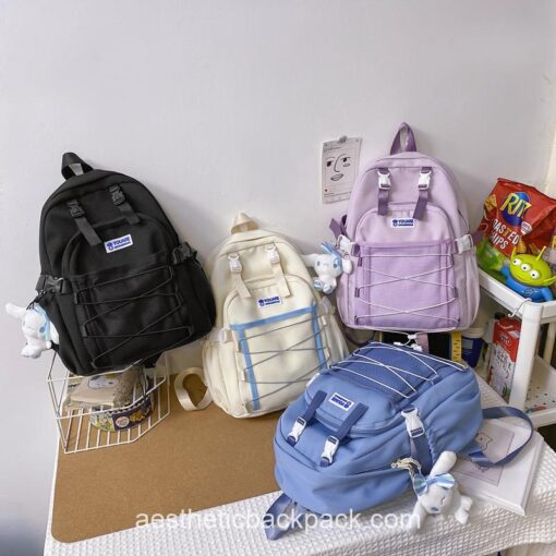 Korean Style Mesh School Bag Waterproof Rucksack Backpack 2