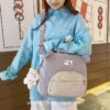 Adorable Japanese Kawaii 3D Bear Portable Multifunctional Horizontal Backpack 14