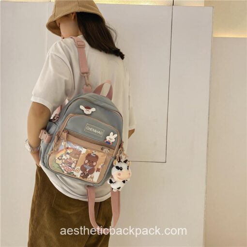 Adorable Korean Style Kawaii Multi-purpose Mini Backpack 15