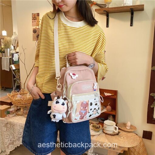 Adorable Korean Style Kawaii Multi-purpose Mini Backpack 19