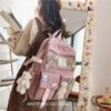 Comfy Preppy Sheep Teddy Style Aesthetic Backpack 12