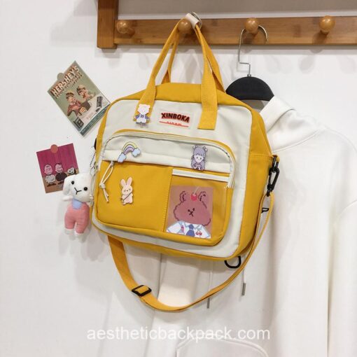 Cool Portable Multifunctional Teddy Girl Horizontal Backpack 14
