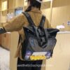 Sweet DIY Anime Itabag Kawaii Clear Pocket Horizontal Backpack 15