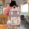 Softhearted Book Ladies Kawaii Aesthetic Backpack 1