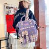 Plaid Cow Pattern Aesthetic Backpack 15