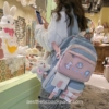 Kawaii Waterproof Candy Color Space Rabbit Aesthetic Backpack 16