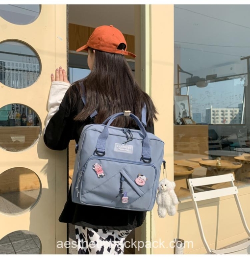 Adorable Korea Style Cute Portable Travel Horizontal Backpack 18