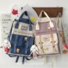 Softhearted Book Ladies Kawaii Aesthetic Backpack 5