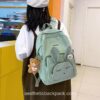 Elegant 3D Cute Bunny Asleep Preppy Backpack 18